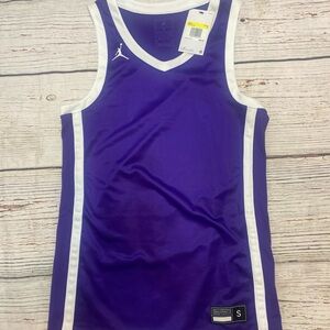 NIKE Men’s Purple and White Basketball Jersey Sz Small